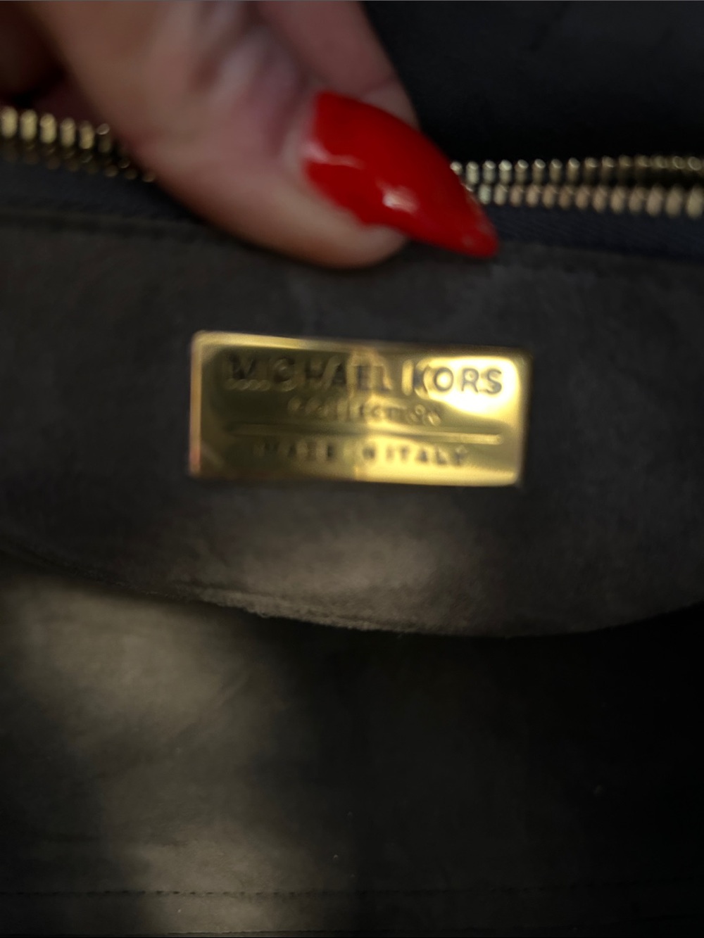 Michael Kors COLLECTION Helena CALF Leather Satchel with Gold-Tone Hardware - Picture 7 of 16